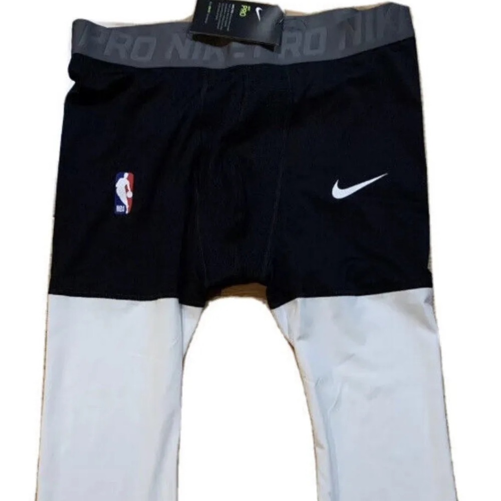 Nike Pro NBA Team Player Issue Basketball 3/4 Tights Pants Dri-FIT AT9764-011 2X